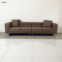 Ensemble de canapés de luxe Chesterfield en cuir PU, fauteuil inclinable moderne pour bureau, salon, style moderne, pour usage domestique