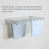 Séchoir à linge mural pliable et décoratif
