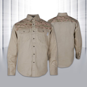 Bộ quần áo bảo hộ lao động chống cháy, chống tia lửa điện, 100% cotton, chất liệu FR, dùng cho hàn, xây dựng, chống cháy, áo bảo hộ FRC - Product Image 6