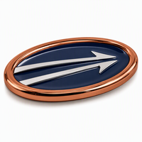 Logo de voiture personnalisé bleu foncé de haute qualité résistant aux intempéries pour capot extérieur, calandre avant, personnalisation et modification de style