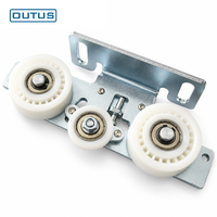 Kit de pièces de roue en nylon pour mécanisme de porte coulissante automatique OUTUS Es200