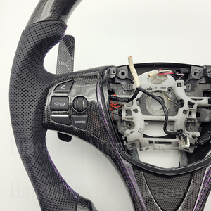ผู้ผลิตมืออาชีพ พวงมาลัยรถยนต์หุ้มหนังคาร์บอนไฟเบอร์แบบเจาะรู พร้อมไฟ LED สำหรับรถยนต์ฮอนด้า แอคิวรา ทีแอลเอ็กซ์ - Product Image 4