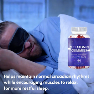 VitaHall <span class=keywords><strong>Caramelle</strong></span> Gommose Vegane Biologiche per il Sonno Senza Zucchero per Adulti Buon Sonno Profondo 5mg Melatonina - Product Image 5