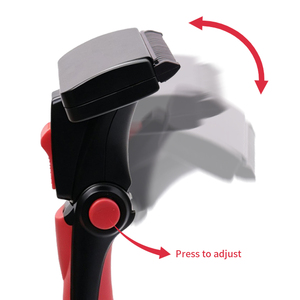 Brosse pour animaux à angle réglable, autonettoyante, à un bouton, en acier inoxydable, démêlante et anti-chute, avec poignée antidérapante pour chiens et chats - Product Image 2