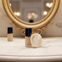 Yoly Großhandel Gesichtsschwamm Air Cushion Puff Weiß Rund Trocken-Nass Dual-Use Puder Make-up Foundation Kosmetik-Puff