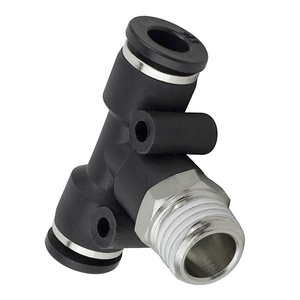 <span class=keywords><strong>Pb</strong></span> nam bspt TEE t loại nhanh <span class=keywords><strong>Coupler</strong></span> Khớp nối nhanh chóng kết nối các bộ phận khí nén nhựa nhựa t-junction phụ kiện đường ống 4-1 6-1 - Product Image 4