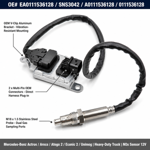 Sensor NOx EA0111536128 SNS3042 A0111536128 0111536128 para Mercedes-Benz Actros Arocs Atego Econic <span class=keywords><strong>Unimog</strong></span> 12V - Product Image 1
