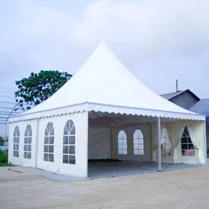 Wettbewerbsfähiger Preis Außenbereich wasserdicht Aluminium-Pagoda Zelt 3x3 4x4 6x6 durchsichtiges Dach Hochzeit Partyzelte