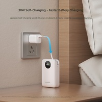 Batterie externe 20000mAh, charge rapide 35W PD, câbles doubles intégrés, chargeur portable fin DLP2233 pour iPad iPhone
