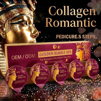 Kit de Pédicure Moussant 5 Étapes Formule Douce Naturelle Sans Sulfate Sans Parabène Répare les Pieds Secs et Fissurés OEM pour Salon de Manucure