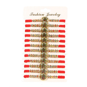 Pulsera de la Virgen <span class=keywords><strong>María</strong></span>/San Judas, <span class=keywords><strong>Rosario</strong></span> Hecho a Mano con Cuerda Roja, Pulsera de la Suerte para Hombre o Mujer, Ideal como Regalo y para Usar en la Oración - Product Image 2