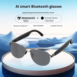 Occhiali Smart Comodi con Cuffie Audio per Interpretazione Simultanea e Traduzione AI - Occhiali da Sole Smart di Tendenza 2026 - Product Image 2