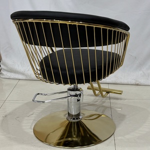 Fauteuil de Barbier Ergonomique Inclinable avec Coussin en Mousse Épaisse, Repose-Pieds Antidérapant Durable et Cadre Métallique Antirouille pour Salon de Coiffure - Product Image 4