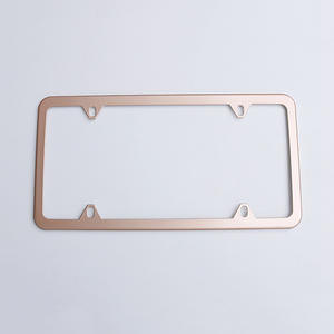 Marco <span class=keywords><strong>de</strong></span> Matrícula <span class=keywords><strong>de</strong></span> Aleación <span class=keywords><strong>de</strong></span> Aluminio, Soporte <span class=keywords><strong>de</strong></span> Placa <span class=keywords><strong>de</strong></span> Matrícula <span class=keywords><strong>de</strong></span> Vehículo <span class=keywords><strong>de</strong></span> Estilo Americano, Ajuste Universal para Placas <span class=keywords><strong>de</strong></span> Matrícula Estándar - Product Image 4