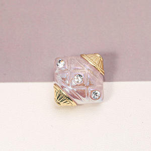 Cuentas sueltas de plástico de agujero recto de forma irregular para pulseras de materiales hechos a mano DIY accesorios de cadena de teléfono móvil - Product Image 6