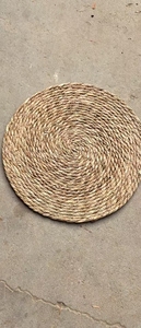Sottopiatti Rotondi Decorativi, Tappetini Isolanti, Sottobicchieri per Feste, Sottopiatto in Giacinto d'Acqua Intrecciato, Giunco Marino e Rattan per Tavolo da Pranzo - Product Image 6