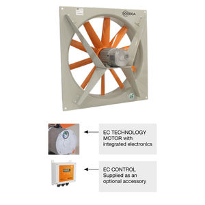 Ventilateurs axiaux muraux SODECA monophasés 220-277 V 50/60 Hz et triphasés 380-480 V 50/60 Hz pour une grande efficacité énergétique - Product Image 2