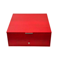 Boîte à bijoux rigide de luxe faite à la main avec motif crocodile bronzé, grande capacité, étui de rangement, boîte cadeau, couleur et taille personnalisées