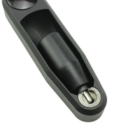 Poignée à manivelle pliable en bakélite noire, levier de machine rotatif rétractable, plastique de qualité industrielle robuste