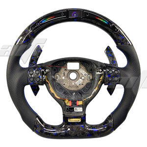 Volant LED pour Volkswagen Golf 5 Jetta Mk5 GTI Golf <span class=keywords><strong>R</strong></span>, Volant Amélioré en Fibre de Carbone Véritable - Product Image 1