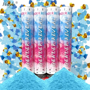 Forniture per feste a sorpresa Gender Reveal Paper Confetti Cannon Pink Blue Tube polvere biodegradabile Confetti Launcher SD272 - Product Image 6