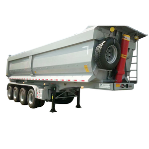 Semi-remorque benne arrière à essieux avant relevables 4/5/6, capacité 40-100 tonnes, avec benne en U, à vendre en Équateur - Product Image 1
