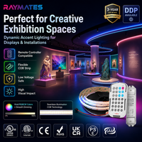 Bande LED COB RGBCW Magique Ultra Fine Flexible et Pliable à Pixels Numériques SPI Haute Luminosité et Lumière Uniforme