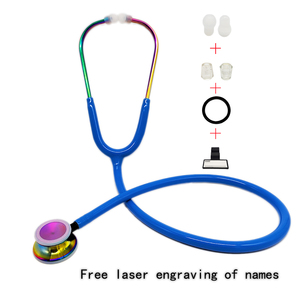 Высококачественный медицинский легкий ручной двухголовочный двухсторонний цифровой диафрагменный стетоскоп с частотным преобразованием и подвесным креплением - Product Image 6