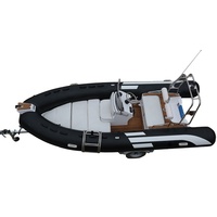 Bateau de mer gonflable CE 4.8m avec Console centrale de remorque bateaux côtelés à vendre