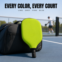 Housse de protection pour raquette de pickleball en néoprène de 16 mm, forme standard, personnalisable, tendance et de haute qualité, accessoire de sport pour adulte