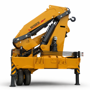 Camion plateau SQ12ZK3Q de bonne qualité avec grue à flèche articulée de 12 tonnes à vendre - Product Image 6