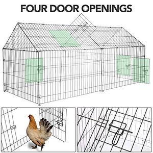 Esterno 87 "grande cuccia custodia per animali domestici box Run Cage House W/Cover gabbia per cani - Product Image 3