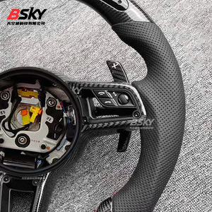 พวงมาลัยกีฬาคาร์บอนไฟเบอร์หุ้มหนัง LED แบบกำหนดเองได้ ใช้ได้กับ 918 718 958 Boxster - Product Image 4