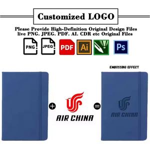 New Craft Custom Print Logo Promo Business Gift <b>A5</b> A6 Notebook PU Leather Cover Journals Notebooks - Product Image 2