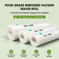 Sacs en plastique gaufrés personnalisés de qualité alimentaire pour l'emballage sous vide de poulet, fruits, viande et épices