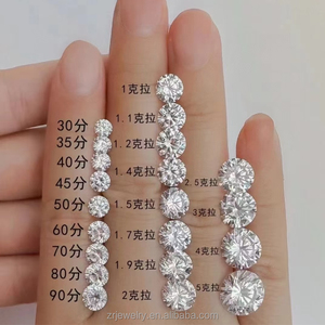 Diamants de laboratoire HPHT CVD de taille Melee, ronds, lâches, certifiés IGI, créés par tesselation, pour la création de bijoux - Product Image 2