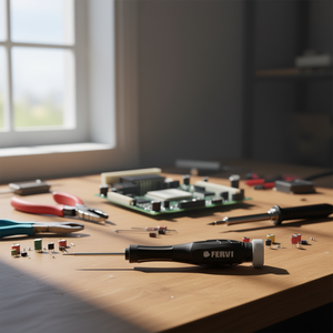 Destornillador de Precisión Fervi con Punta Plana 6x100mm para Reparación de Electrónica - Product Image 3