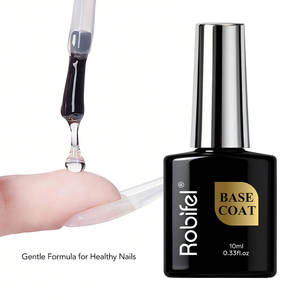 OEM y ODM Robifel, Esmalte de Uñas en <span class=keywords><strong>Gel</strong></span> de 10 ml de Marca Privada, Capa Superior y Base Sin Necesidad de Limpiar, Libre de HEMA con Capa BAES - Product Image 1