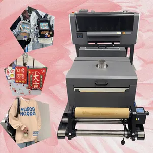 5 color Double Head 30cm XP600 DTF Printer Printing Machine A3 with Powder Shaker Use Pet Film and DTF Ink