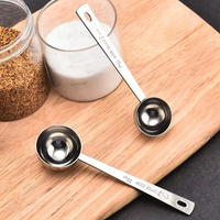 Cuillère à thé au lait en acier inoxydable à long manche personnalisée de haute qualité accessoires de cuisson de thé Matcha cuillère à mesurer de café en métal