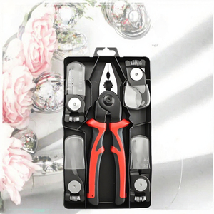5 in 1 Multifunction Wire <b>Stripping</b> Pliers Bent <b>Nose</b> Wire Cutter Stripper Smooth Jaw Electrician Tool - Product Image 3