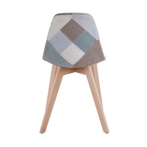 Échantillon gratuit Fauteuil Paulin Little Tulip moderne de luxe à dossier bas, élégant, noir et blanc, en PU, pour salle à manger - Product Image 5