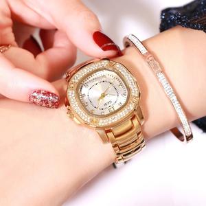 Montre pour femme à grand cadran carré, montre-bracelet polyvalente et élégante - Product Image 5