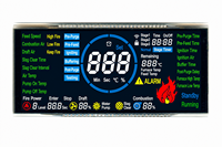 Module d'affichage LCD STN 132x57.5 pour chaudière/chauffe-eau à granulés de biomasse, avec carte de commande de brûleur Wi-Fi, OEM ODM Type personnalisé