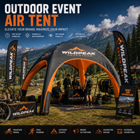Tente gonflable CATC avec logo personnalisé, imperméable, pompe électrique, dôme d'air pour l'aventure en plein air, gazebo pour le VTT et la course à pied en montagne