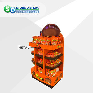 ชั้นวางโชว์ขนมกระดาษแข็งช็อคโกแลตสำหรับวางแสดงสินค้าในร้านค้าปลีกออกแบบได้ตามต้องการ - Product Image 3