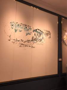 Carta da parati ricamata tradizionale personalizzata murale pannelli interni panno da parete di fondo - Product Image 5