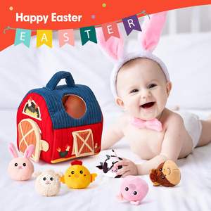 Juguetes para <span class=keywords><strong>Bebés</strong></span> HUIYE <span class=keywords><strong>de</strong></span> 6 a 12 Meses, Caja Sorpresa Misteriosa con 6 Peluches, Juego Sensorial <span class=keywords><strong>de</strong></span> Animales <span class=keywords><strong>de</strong></span> Peluche - Product Image 3