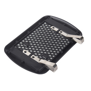 Visera para el sol del coche, espejo rectangular con clip, espejo de maquillaje de alta definición, accesorio interior, plástico negro, diseño moderno - Product Image 3