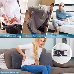 Ceinture lombaire médicale avec 4 plaques de soutien robustes pour le bas du dos - Product Image 4